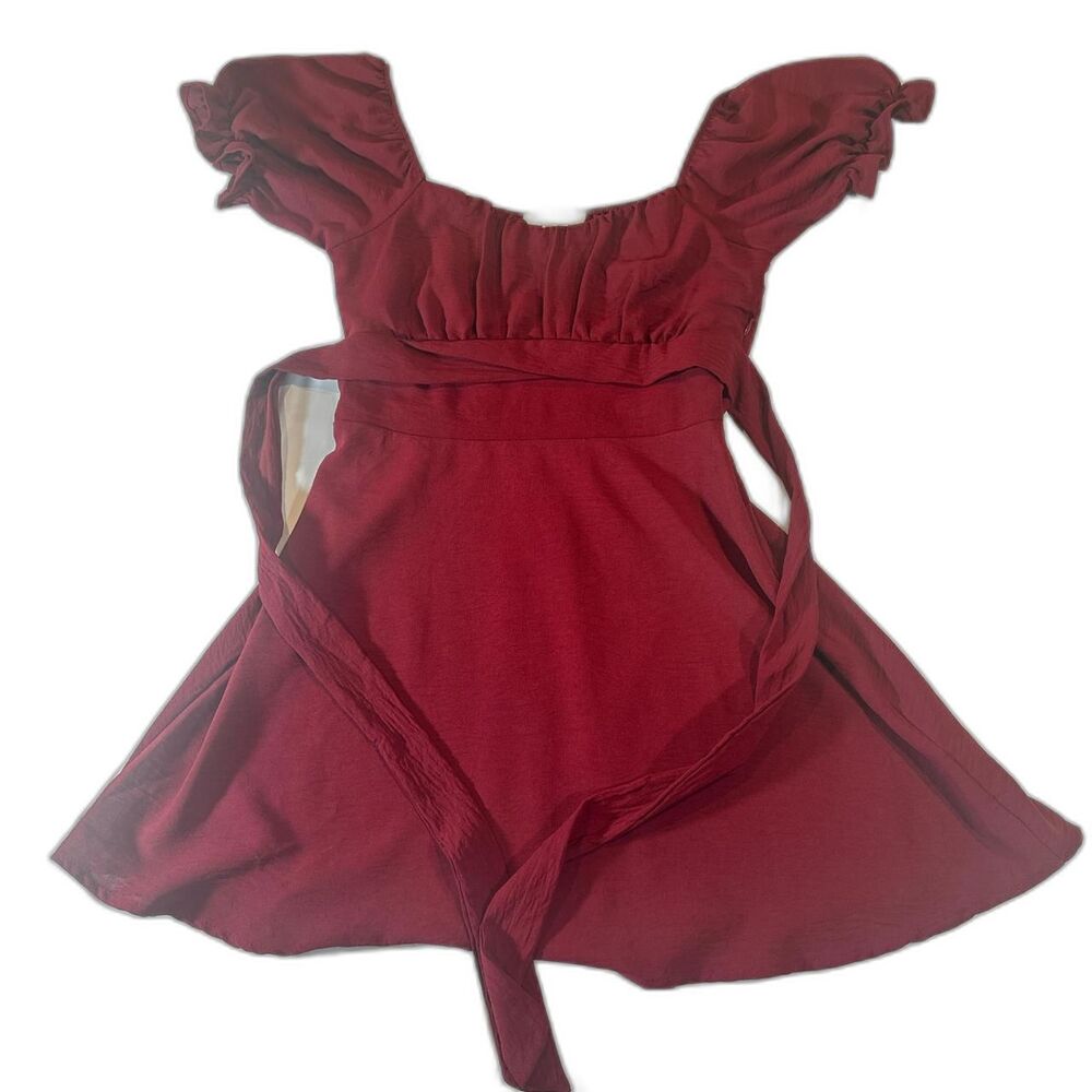 Unbranded Women's Burgundy and Red Dress